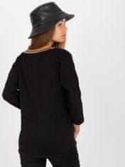 RUE PARIS Ženska majica z dolgimi rokavi Khalidah črna S/M