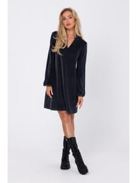 Made of Emotion Ženska mini obleka Wonja M767 grafit