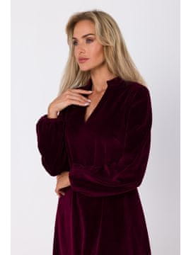 Made of Emotion Ženska mini obleka Wonja M767 bordo