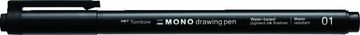Tombow Fineliner MONO risalno pero - konica 01 črna