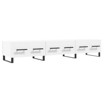 Vidaxl TV omarica bela 150x36x30 cm inženirski les