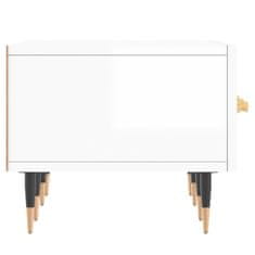 Vidaxl TV omarica visok sijaj bela 150x36x30 cm inženirski les