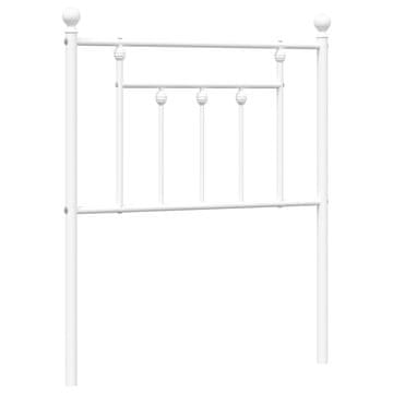 Vidaxl Kovinsko nadomestno vzglavje belo 75 cm