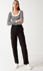 Vero Moda Ženske hlače VMZELDA Straight Fit 10294763 Black (Velikost 34/32)