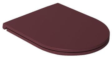 ISVEA INFINITY WC sedež, SLIM, mehko zapiranje, enostavna demontaža, maroon rdeča