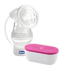 Chicco Črpalka za materino mleko Električna prenosna potovalna roza USB