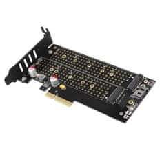 AXAGON PCEM2-DC PCIE NVME+NGFF M.2 ADAPTER