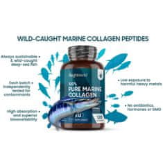 LocoNatura Hidroliziran morski kolagen, 120 kapsul