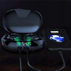 Dexxer Bluetooth 5.0 brezžične športne slušalke in powerbank 800mAh IPX5