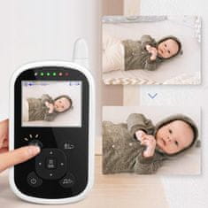 Dexxer Otroška varuška z nočno video kamero in 2.4″ LCD do 300m baby monitor