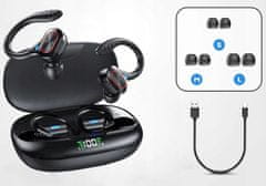Dexxer Bluetooth 5.0 brezžične športne slušalke in powerbank 800mAh IPX5
