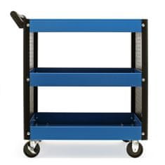 Wiltec Delavniški servisni voziček za orodje 3 police do 150kg