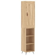 Vidaxl Visoka omara sonoma hrast 34,5x34x180 cm inženirski les