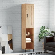 Vidaxl Visoka omara sonoma hrast 34,5x34x180 cm inženirski les