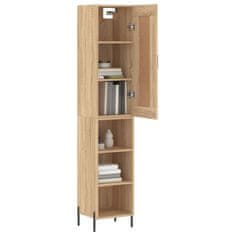 Vidaxl Visoka omara sonoma hrast 34,5x34x180 cm inženirski les