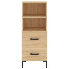 Vidaxl Visoka omara sonoma hrast 34,5x34x180 cm inženirski les