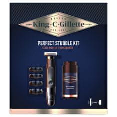 Gillette King C. Gillette Stylemaster + vlažilna krema 100 ml