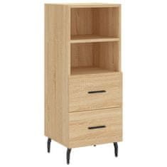 Vidaxl Visoka omara sonoma hrast 34,5x34x180 cm inženirski les
