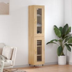 Vidaxl Visoka omara sonoma hrast 34,5x34x180 cm inženirski les