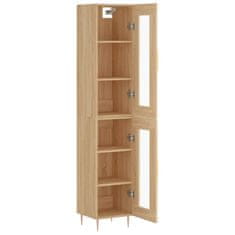 Vidaxl Visoka omara sonoma hrast 34,5x34x180 cm inženirski les