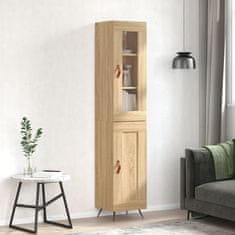 Vidaxl Visoka omara sonoma hrast 34,5x34x180 cm inženirski les