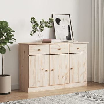 Vidaxl vidaXL ALTA omarica, 112x35x73 cm, masivni borov les