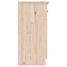 Vidaxl Komoda ALTA 112x35x73 cm trdna borovina
