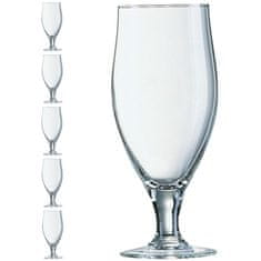 Arcoroc Pivski kozarec na nogi Arcoroc POKAL CERVOISE 380 ml, komplet 6 kosov - Hendi 7132