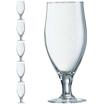 Arcoroc Pivski kozarec na nogi Arcoroc POKAL CERVOISE 380 ml, komplet 6 kosov - Hendi 7132
