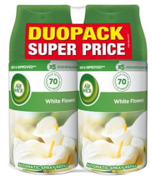 Air wick Freshmatic Max polnilo za osvežilec zraka, White flowers, 2x 250 ml