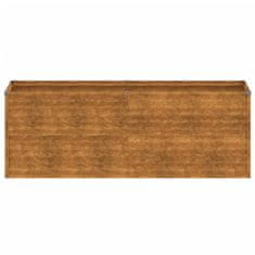 Vidaxl Vrtna visoka greda 196x50x69 cm corten jeklo