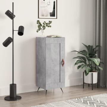 Vidaxl vidaXL Omarica betonsko siva 34,5x34x90 cm material na osnovi lesa