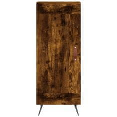 Vidaxl Komoda dimljeni hrast 34,5x34x90 cm inženirski les