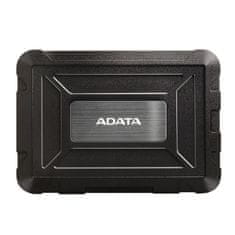 slomart ADATA ED600 črna ohišje za HDD/SSD 2.5", zaščita IP54, USB 3.2, podporni sistemi Windows, Mac in Linux