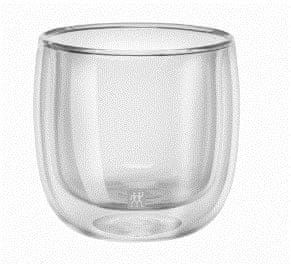 slomart ZWILLING steklene skodelice za čaj, prozorne, 2 kosi, dvojna stena, 240 ml, primerne za pomivalni stroj in mikrovalovko