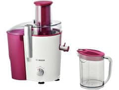 Bosch Bosch MES25C0 centrifugalni sokovnik 700 W, prozoren in cherry, 2 hitrosti, enostavno čiščenje, 2 L rezervoar za pulpo