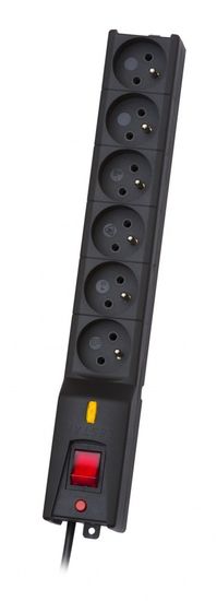 slomart LESTAR LX 610 G-A K.:CZ 3.0M podaljšek napajanja 5 m 230 AC vtičnica(e) Notranja črna