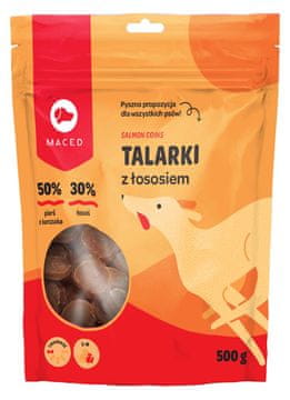 MACED MACED Lososovi čipsi za pse, 500g