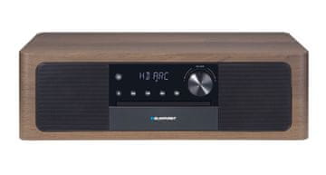 Blaupunkt Mikrosistem MS22BT z Bluetooth, CD predvajalnikom in daljinskim upravljalnikom, črna barva, 50 W RMS audio moč