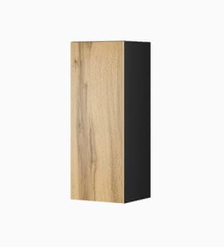 slomart Cama VIGO omarica 90x35x32 cm, črna/hrast wotan