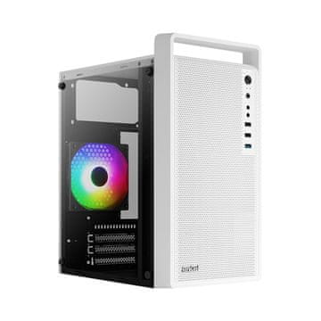 Aerocool Računalniško ohišje Aerocool PGS CS-109-G-WT-v1 FRGB, Midi Tower, Bela