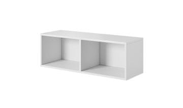 slomart Cama ROCO RO2 odprta omarica za shranjevanje 112x37x37 cm, bela
