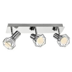 ActiveJet Stropna svetilka Activejet AJE-BLANKA 3P, moderna, srebrna, 3x E14, IP20, 120W, za notranjo uporabo