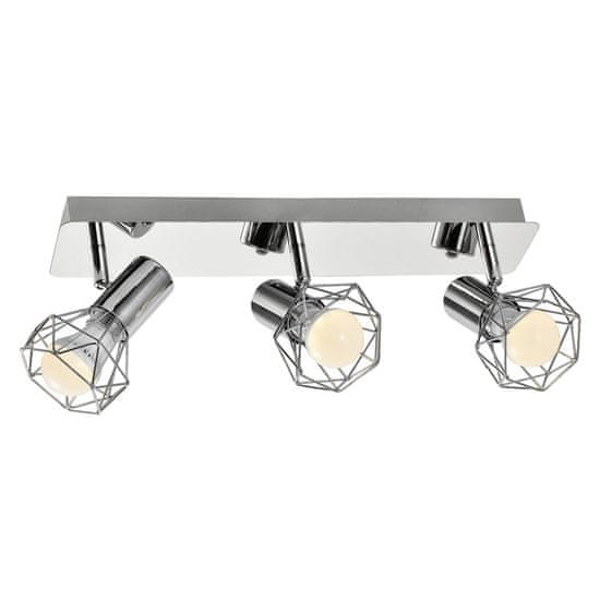 ActiveJet Stropna svetilka Activejet AJE-BLANKA 3P, moderna, srebrna, 3x E14, IP20, 120W, za notranjo uporabo