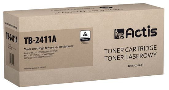 PartyDeco actis tb-2411a toner (nadomestni brat tn-2411; standardni; 1200 strani; črn)