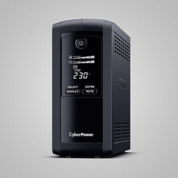 CyberPower Neprekinjeno napajanje CyberPower Tracer III VP700ELCD-FR, 0.7 kVA, 390 W