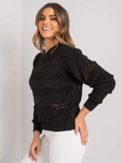 RUE PARIS Klasičen ženski pulover Fadilah črna Universal