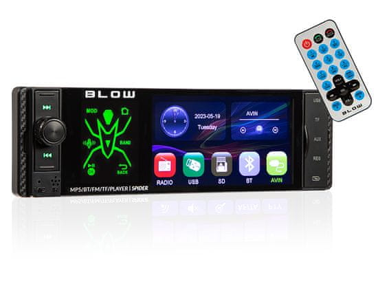 Blow 78-337# Radio blow spider 4" rds rgb mp5/usb/micro sd/bluetooth