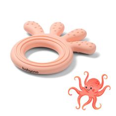 BabyOno Silikonska hobotnica roza