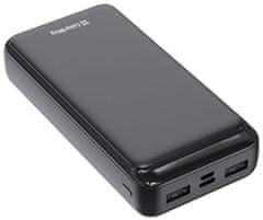 ColorWay powerbank/ 20 000 mAh/ 2x USB/ USB-C/ Micro-USB/ Črna